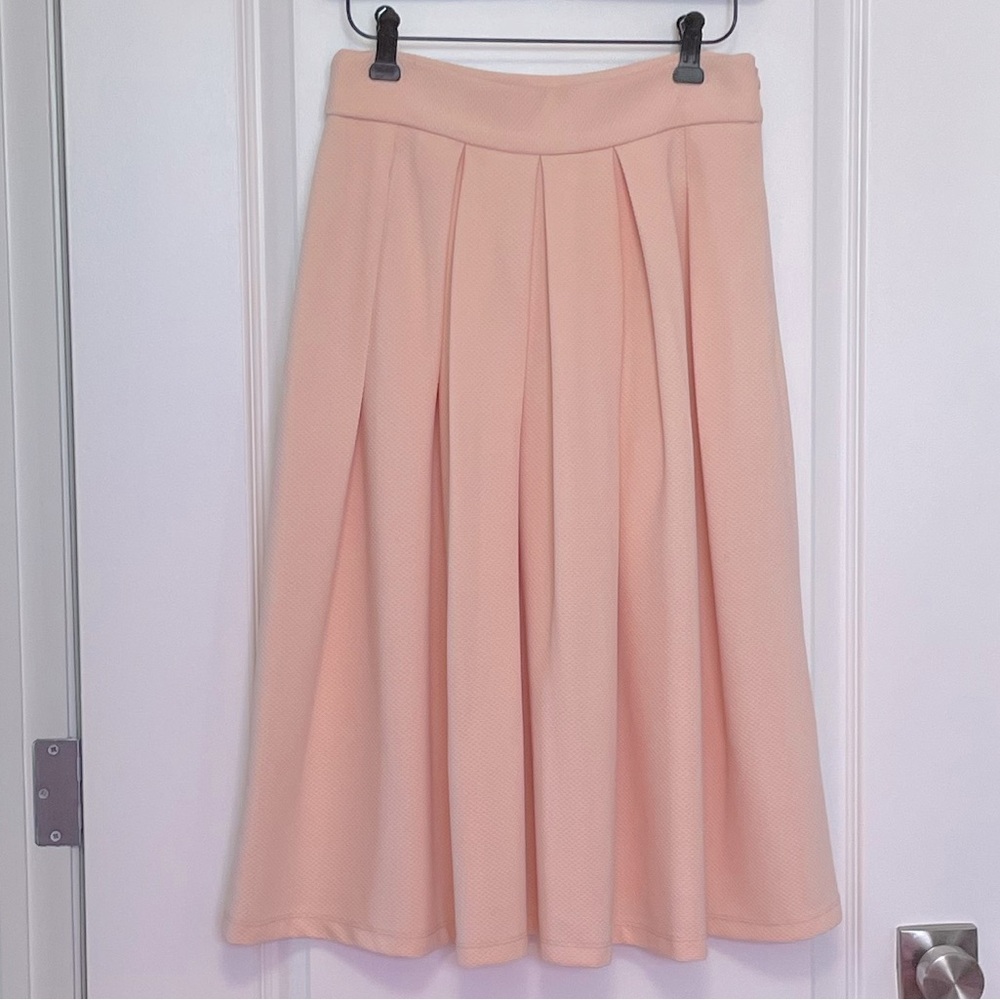 Wayf Peach Midi Skirt